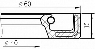 Сальник 40х60х10